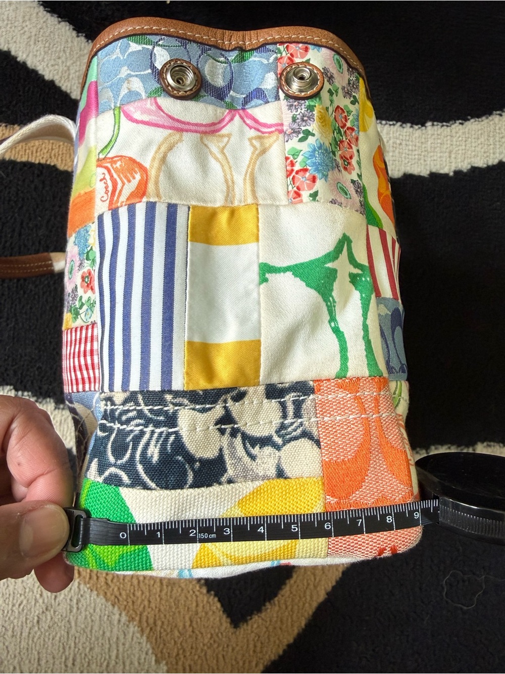 Coach Hampton Weekend Patchwork Tote Bag - Picture 11 of 12